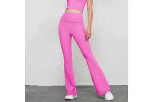 Newest Women's High Waist Fashion Sport Flare Long Wide Leg Fitness Outdoor Sweat Pants Women Butt Lifting Tights Yoga Trousers