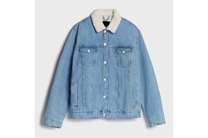 Wholesale Price Custom Made Logo Denim And Jackets In Blue Black Color Jean Fur Cotton Denim Jacket For Man