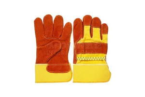 New Arrival Leather Safety Gloves Anti-Slip Durable Breathable Low MOQ Hand Protection Plus Size Hot Sale