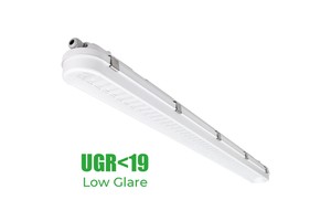 UGR<19 IP65 0-10V Dimmable 3 CCT 2FT 4FT 8FT 100-277Vac Waterproof LED Lighting for Subway Tunnel Projects Industrial Commercial