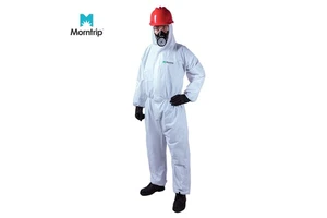 Cheap Price Ppes Protective Anti Static Asbestos Rated Chemical Resistant Water Proof 50gsm Microporous Disposable Coverall CE