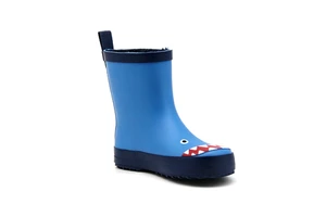 Cartoon Shark Rubber Rain Boots Polar Fleece Lined Waterproof Non Slip Toddler Wellies Pull Tab Lightweight Rain Shoes For Boys