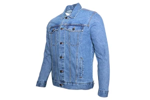 Premium Quality Men's Denim Jacket Button-Up Classic Fit Vintage Streetwear Windproof Eco-Friendly Winter 2026
