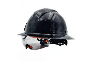 High Altitude Work Manufacturer Real Carbon Fiber Material Lightweight Safety Helmet Hard Hat