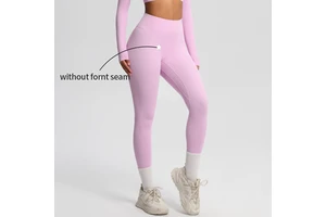 Customizable logo Women's No-seam Fitness Leggings - Classic Style Yoga Pants