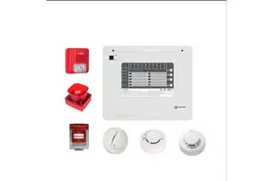Conventional Wired Fire Alarm Control Panel With LCD Display 1-10 Zones EN54 Certified 220VAC CFP100 Model For Office Buildings