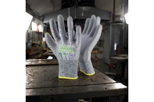 Cut Resistant High Performance Glove Ansi Level-5 Protection HPPE Anti-cut PU Coated Safety Gloves