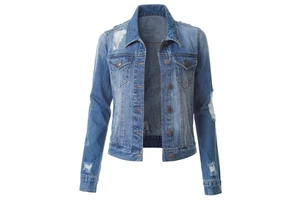 Best Selling Spring Women's Slim Fit Denim Jackets High Quality Button Diamonds Gothic Style Eco-Friendly Waterproof Breathable