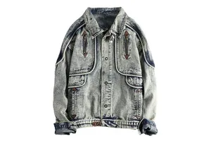 Men's Stylish Winter Formal Denim Jackets Casual Breathable Windproof High Quality Customized Logo Print Wholesale