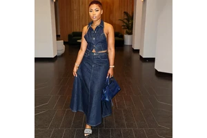 9922SHD Wholesale Summer New Women's Denim Suit Street Crop Tops Long Skirt Two Piece Jeans Set Denim Set for Lady Women