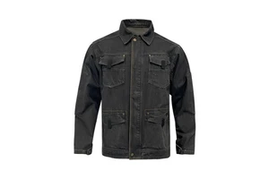 Denim Jacket For Men With Modern Tailoring And Casual Fit Featuring Long Sleeves And Button Front In Street Style Look