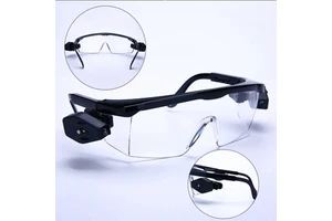 Clear Frame Polycarbonate Eye Protection Goggles with Wraparound Coverage Scratch Impact Resistant Vision Shield