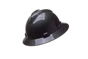 PPE Supplier Safety Helmet Construction Full Brim Hard Hat Construction Carbon Fiber HDPE Hard Hats