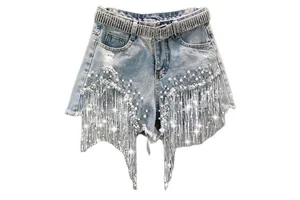 Latest Design High Quality Women's Mid Waist Regular Fit Denim Shorts Gym Casual Running Workout Breathable Quick-Dry Windproof