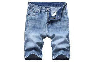 Professional Men's Solid Casual Denim Shorts High Quality Quick-Drying Breathable Custom Logo OEM
