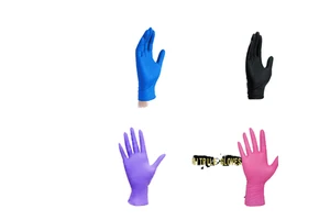 Disposable Powder-Free Vinyl Nitrile Blend Gloves Food Grade Safety Gloves for Beauty and Other Fields OEM Available