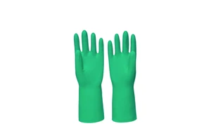 2023 Work Safety Gloves Manufacturer Green Chemical Safety Nitrile Industrial Hands Glove