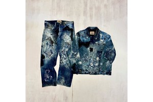 DiZNEW Denim Set Men Custom logo 2026 Hot Selling Best Quality Designer Two Piece Jean Matching Sets for Men