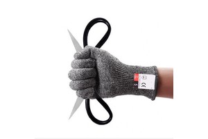 Anti-Cut Wear-Resistant Hppe Anti-Slash ANSI/ Cut Level 5 EN388 Rating 6 Safety Work Gloves
