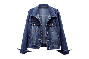 Women's Denim Jean Jacket Casual Outwear Autumn Winter Button Coat Oversize High Quality 100% Cotton Quick-drying Breathable