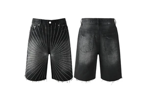Shorts De Hombre Denim Shorts Men Stretch Skinny Jean Shorts for Men Jort