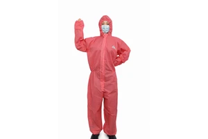 Protective Disposable SMS Microporous Anti-Static Waterproof Cleanroom Coverall Limited-Splash Protection for Lab Use