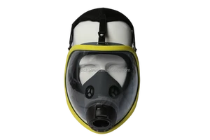 New Design CE Certification Yellow High Quality Full Face Gas Mask for SCBA