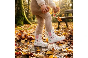 Wholesale Bulk Toddler Rubber Rain Boots Waterproof Non Slip Ankle Wellies For Baby Boutique Supermarket Retail Stock Supply