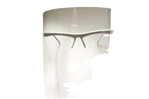 Transparent Anti-Fog Face Shield With Glasses Frame Disposable Eye Protection