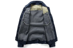 Men Denim Clothing Slim Fit Denim Jacket High-Quality Stretch Skinny Jeans Coat Streetwear Motorcycle Style Plus Size Up to 5XL