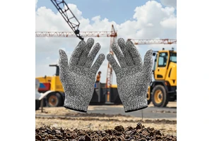 Competitive Price HPPE Cut Resistant Gloves Construction Knife Blade Level 5 Anti-cut Safety Protection Gloves