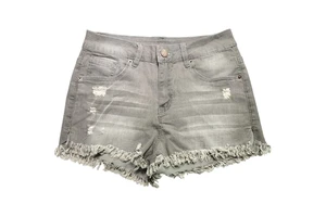 Women's Summer High Waisted Denim Shorts Button Closure Breathable Light Wash Casual Fit Regular Style