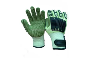 Rubber Anti-vibration Work Gloves Cut Resistant Glove
