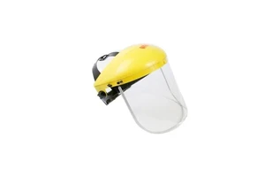 Protective Face Shield Safety Browguard Protective Yellow Face Shield Headgear with Barrier Plates