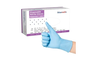 Waterproof Nitrile Examination Gloves Non Latex Hospital Doctor Blue Disposable Powder Free 4mil Nitrile Gloves for Medical Use