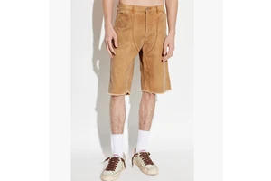 OEM Custom Canvas Men's Cargo Shorts Distressed Denim Shorts Vintage Casual Summer Tactical Cotton High Waist Acid Wash Shorts