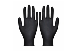 Samson Black Nitrile Gloves 4 Mil Multi-purpose Disposable Industrial Waterproof Oil-proof Anti-Slip for Screen Safety Gloves