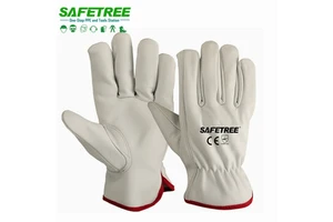 Guantes De Piel De Cabra Leather Work Safety Gloves Driving Gloves Guantes De Conducir Guantes De Seguridad