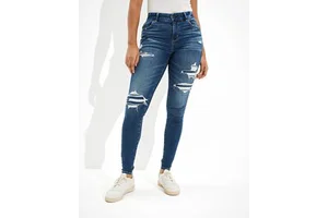 New Fashion Style Soft Slim Denim Jeggings High Waist Stretch Slim Denim Pencil Pants For Women