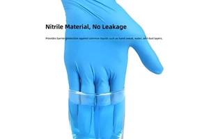 Factory Price Powder-Free Disposable Blue Nitrile Gloves Medical Grade Disposable Blue Nitrile Gloves