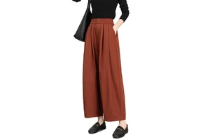 Women's Elastic Waist Pants Breathable Casual Long Pants for Spring Summer Slimming