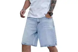 Trending Men's Denim Shorts Spandex/Cotton Breathable Windproof Eco-Friendly Casual Summer