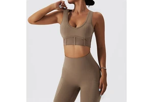 Factory Outlet Quick-drying Women's Yoga Suit Plus Size 2 Piece Fitness Sets Leggings With Pocket