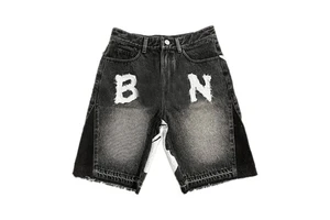 KY Homme Jorts Washed Customised Jeans Shorts Men Distressed Washed Denim Shorts