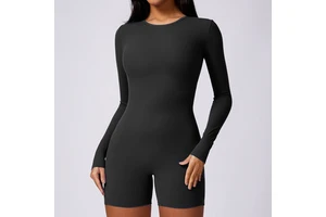 Hot Sales Sports Jumpsuit Gym Outfit Running Recycle Breathable Long Sleeve One Piece Yoga Jumpsuit Fitness for Women
