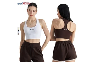 Hot Selling Classic Gym Racer Back Yoga Bra Workout Crop Tops High Support Sports Bras for Women