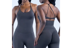 Custom Logo Twist Back Top Removable Pads Tank Top Seamless Gym Crop Top Sleeveless Yoga Top Shirts OEM/ODM Service