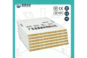 Rock Wool Cleanroom Panel Heat Sound Insulation Class A Fireproof For Hospital Lab Sterile Interior Wall Panel