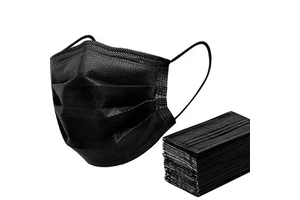 Hot Selling Customized 3ply Nonwoven Black Protective Medical Surgical Disposable Face Mask