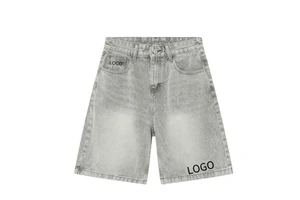 2025 New Hot Summer Vintage High Quality Baggi Jeans Jorts Breathable Mid Waist Baggy Denim Shorts Pocket Jeans Short